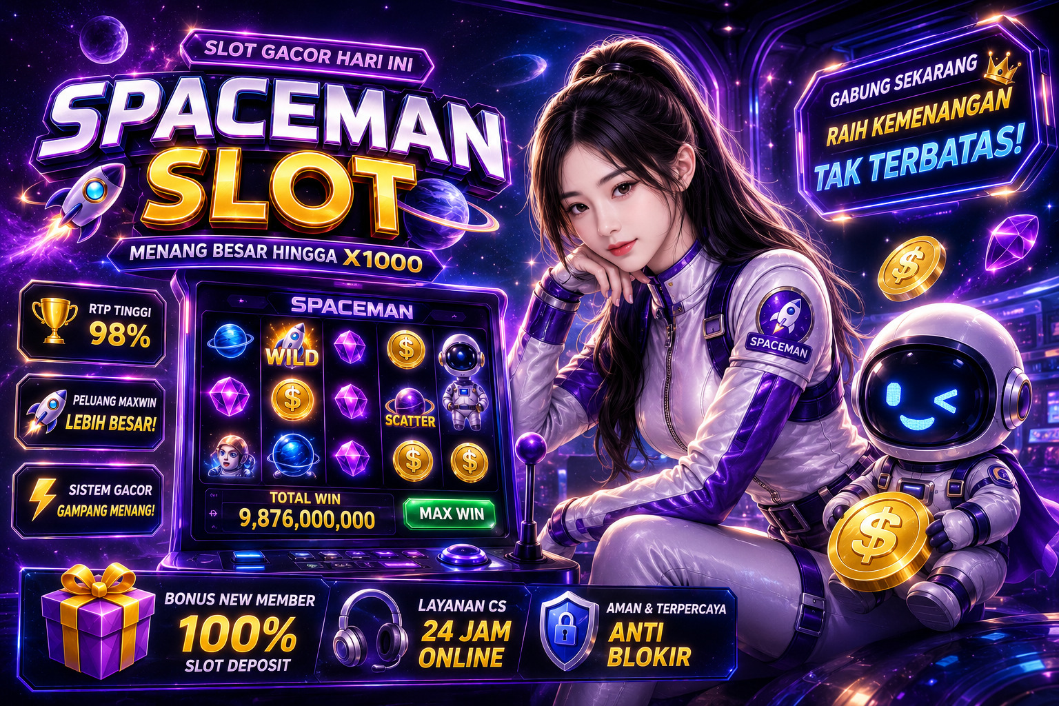 Spaceman Menawarkan Tampilan yang Modern untuk Pengalaman Slot Online yang Lebih Menarik